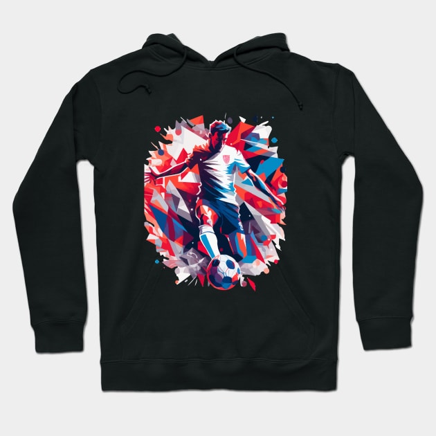 England Soccer Quality Art Design Hoodie by AlNoah